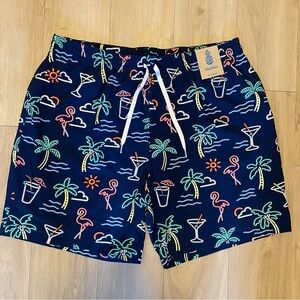 Chubbies The Neon Lights 7” Classic Swim Trunk XXL NWT